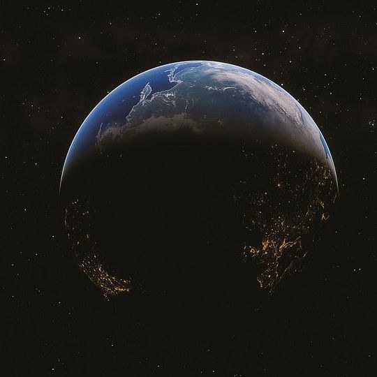 Földgolyó az űrből. (kép)